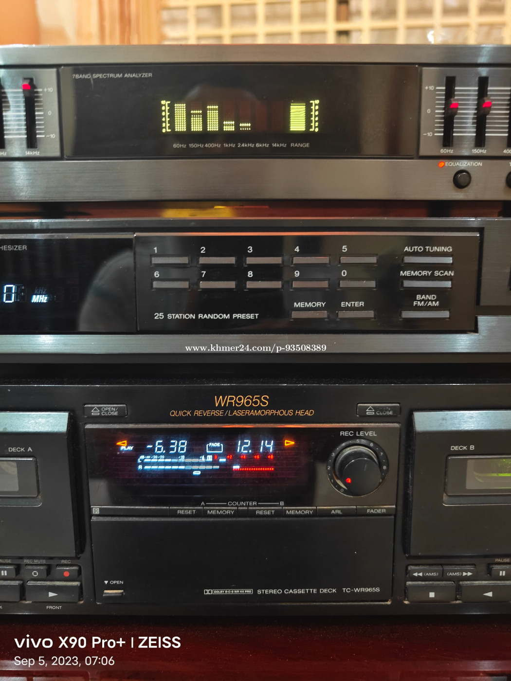 Sony Graphic Equalizer, Tuner, Cassette tape Decks for sell តំលៃ 120.