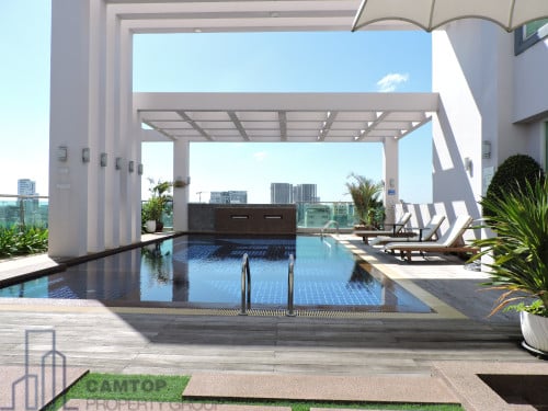 3 Bedroom Service Apartment For Rent In BKK3 With Pool Is Available Now
