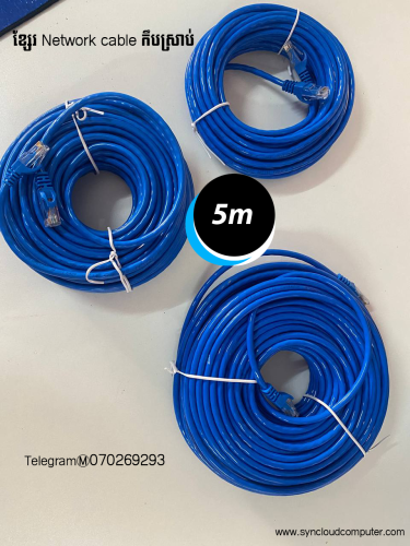 Network Cable 5m (កឹបស្រាប់) Lan/Internet