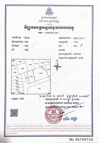 ដីសំរាប់លក់​ មិនកាត់ថ្លៃ​   ​(ម្ចាស់ផ្ទាល់)​