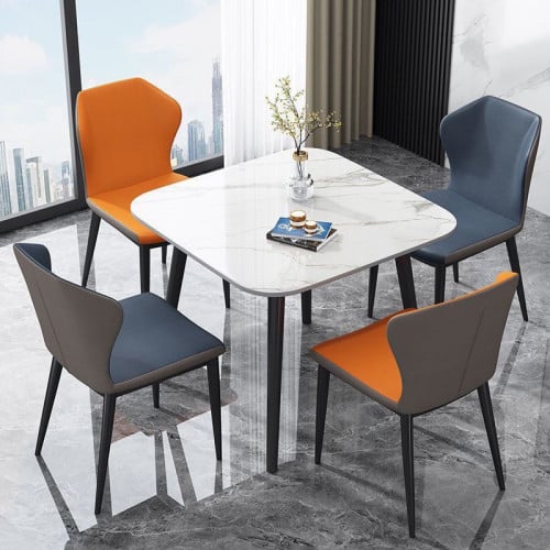 \u27051 Marble Table + 4 leather chairs  per set