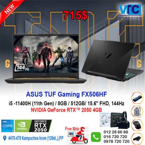 Laptop Gaming Price $715.00 in Mittakpheap, Cambodia - Vantech vantech