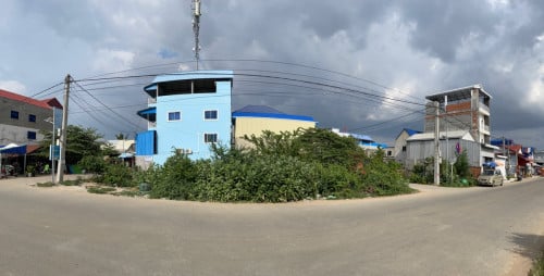 ដីកែងសងខាង​ជាប់​ផ្លូវរដ្ឋ​​ ជិត​ផ្ទះ​ឈូកវ៉ា​1​ លក់​បន្ទាន់​ ប្លង់រឹង