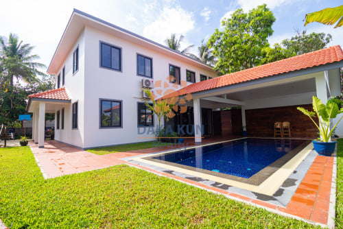 ផ្ទះវីឡាមានអាងហែលទឹកលក់ក្នុងក្រុងសៀមរាប-សង្កាត់សាលាកំរើក/Villa for Sale in Krong Siem Reap