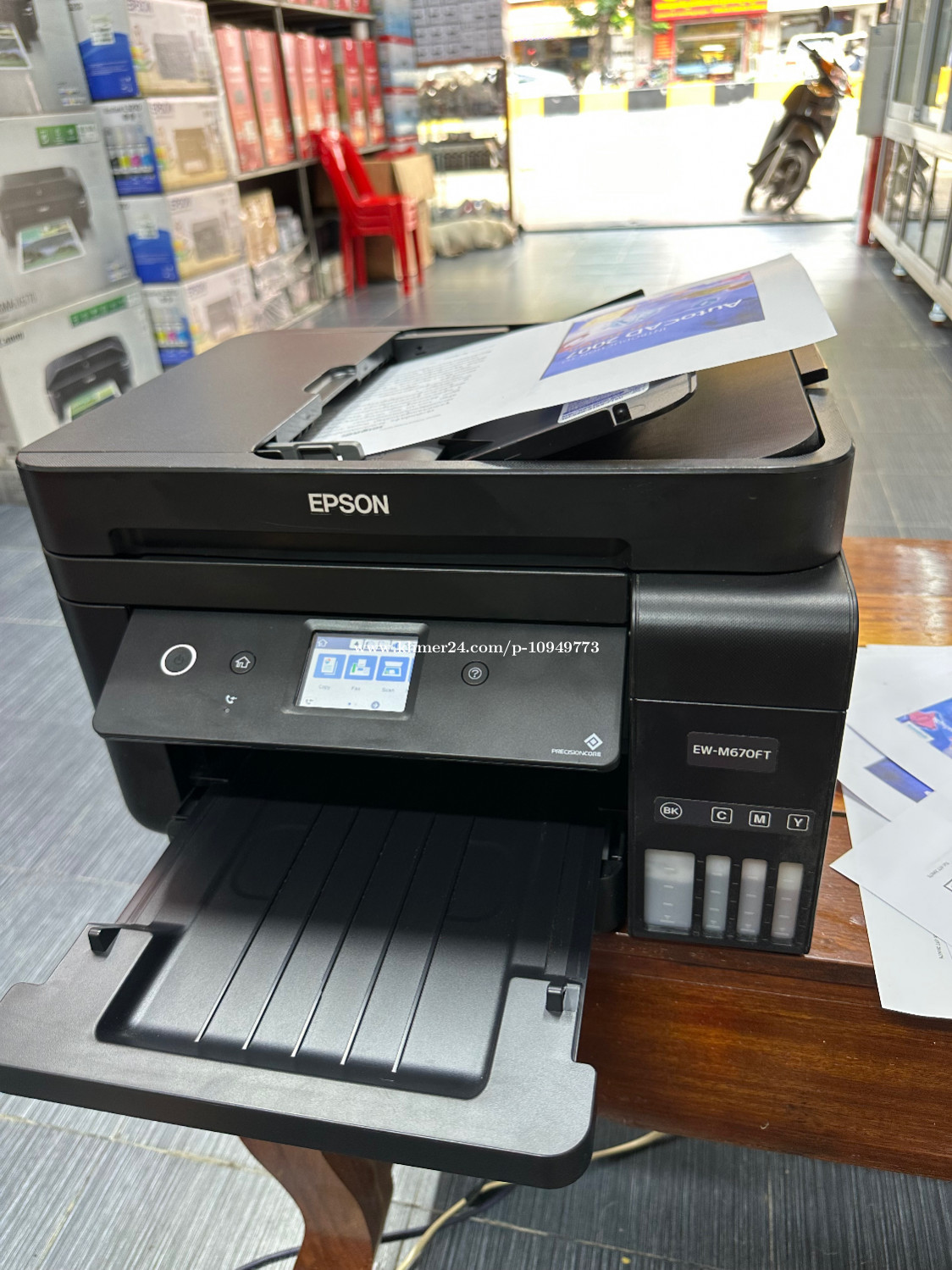 Epson EW-M670FT Print Scan Copy Wi-Fi Wi-Fi Direct មួយទឹក 