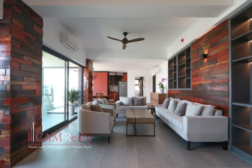 Tonle Basak | Premium 3 bedrooms apartment for rent | Swimming pool, gym and rooftop lounge