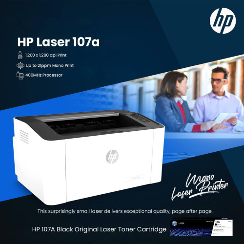 Printer HP Laserjet 107A Print Only Black and White Price 118.00 in Ou