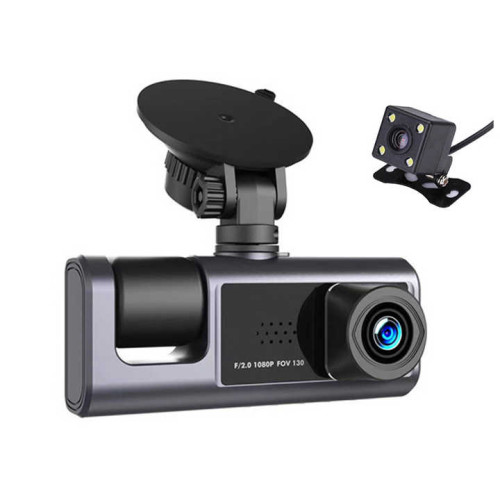 2 inch 3 lens Dash Cam 1080p Screen Front Rear Back With Night Vision 3 ...