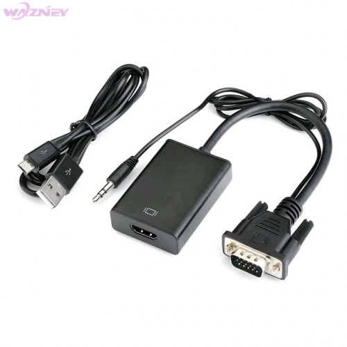 VGA to HDMI female adapter+ Audio and Micro USB