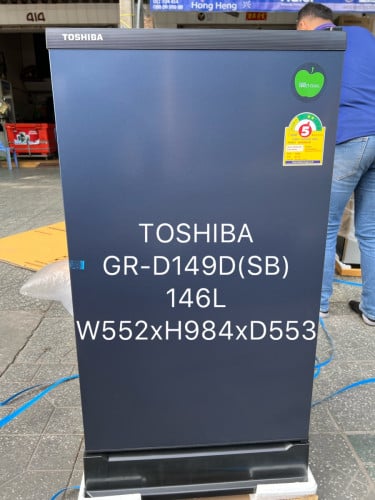 TOSHIBA GR-D149D(SB)ទូរទឹកកកទ្វារ 1 កំពស់ 1 ម៉ែត្រ/ 1 Door Refrigerator)