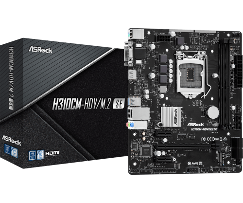 Asrock H310CM-HDV/M.2 SE Mainboard 6th 7th 8th 9th Gen