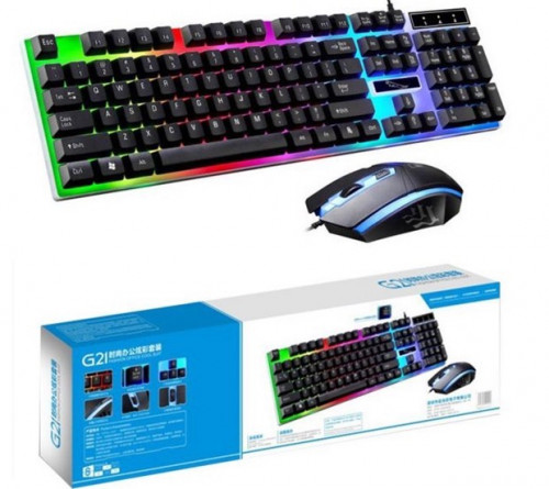 Keyboard Mouse RGB មួយឈុត 8$