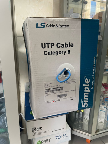 Network Cable CAT 6 ខ្សែអុីនធ័រនេត SL Cable and System \ud83d\udc4d