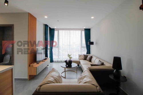 Duplex 2 Bedrooms apartment with swimming pool and gym available for  rent in Toul Kork Area