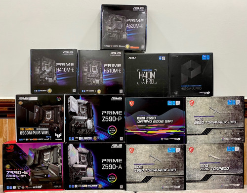 All M/B ASUS, MSI For Gen 10, 11, AMD New Box 100%