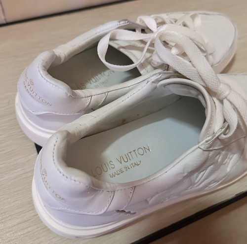 Louis Vuitton | Monogram Unisex Street Style Plain Leather Logo Sneakers Size 41/42 price 75$