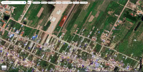 ដីឡូរទំហំ 5mx23m នៅកោះរះក្បែរទន្លេរ មានខ្យលអាកាសល្អ