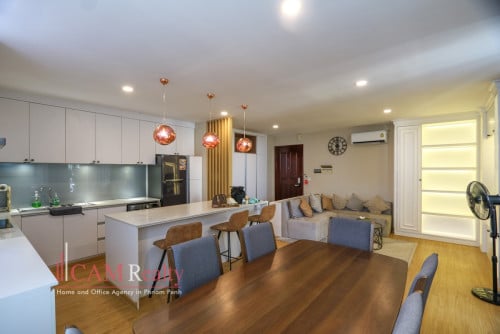 프놈펜 아파트 렌트 Chroy Changvar | 2 bed condo on 7th floor for rent | Swimming pool and gym