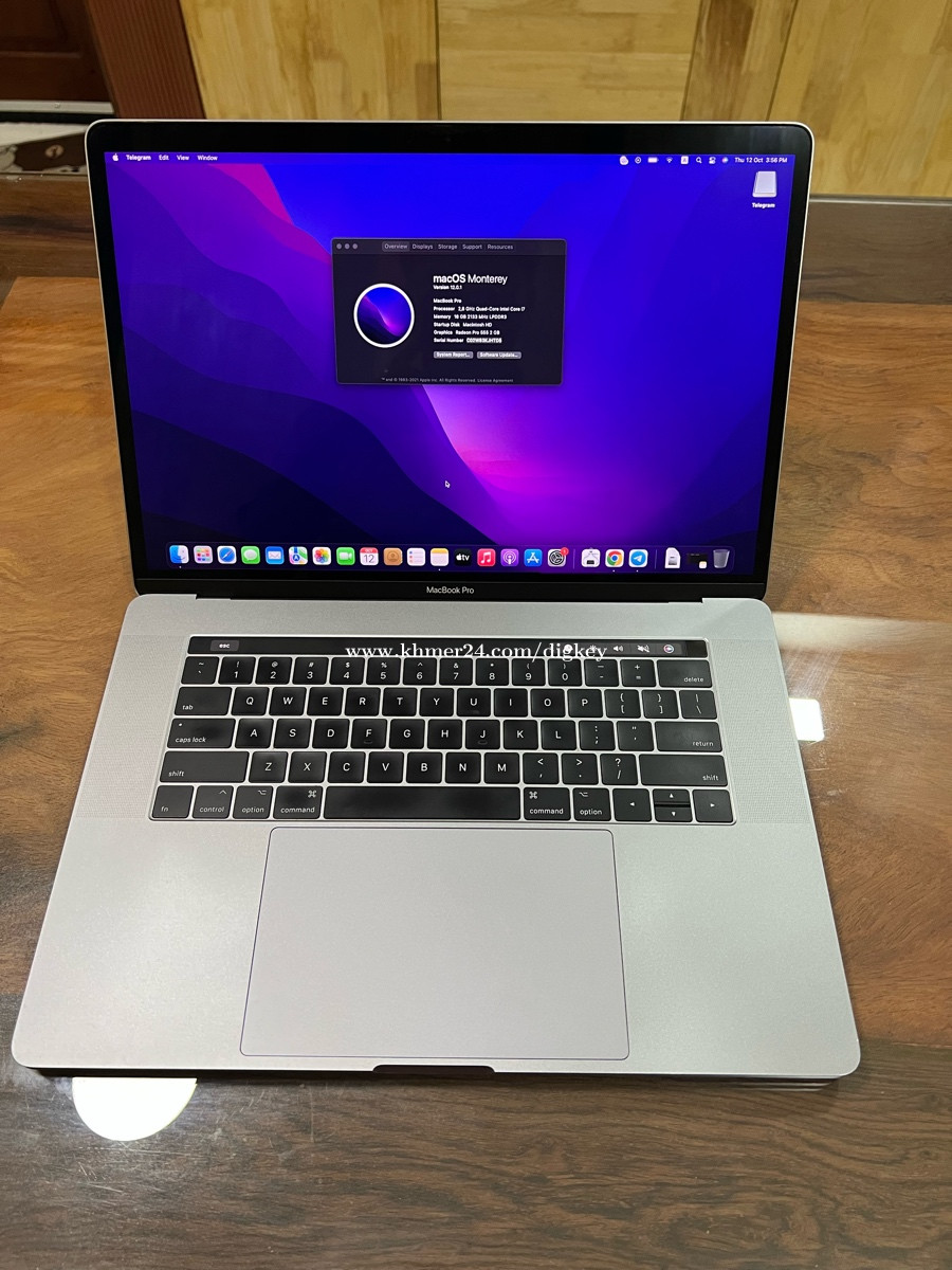 MacBook Pro 15inch 2017 Core I7 Ram 16GB Screen Retina 2K Touch