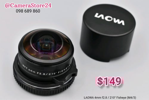 LAOWA 4mm f2.8 / 210° Fisheye (M4/3)