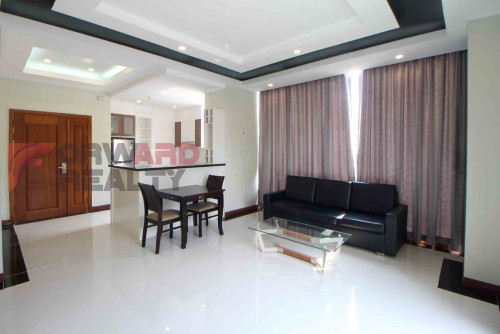 1 Bedroom apartment with swimming pool and gym available for rent in Phsar Doem Thkov Area.
