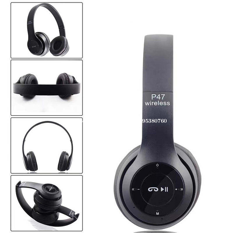 Foldable Gaming Over ear Audifonos Earphones Headphones Wireless