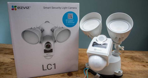 EZVIZ LC1C is a security camera and outdoor floodlight