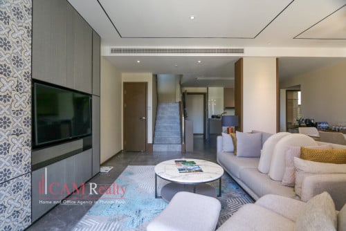 【日本語もOk】3 bedrooms loft apartment for rent near Eden Garden – Phnom Penh.