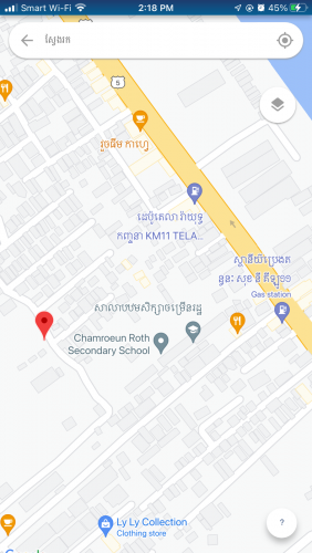 Land for rent/ដីជួលធ្វើឃ្លាំងនៅសង្កាត់ស្វាយប៉ាក