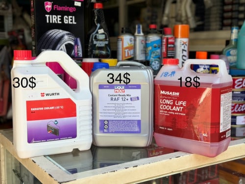 ទឹក Coolant គ្រប់ប្រភេទ