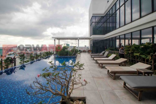 1 Bedroom apartment with Swimming Pool and gym for rent in Toul Svay Prey Area