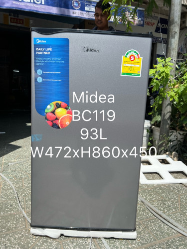 Midea BC119( ទូរទឹកកកខ្នាតតូច កំពស់ 8តឹក / 0,85m Refrigerator 1Door