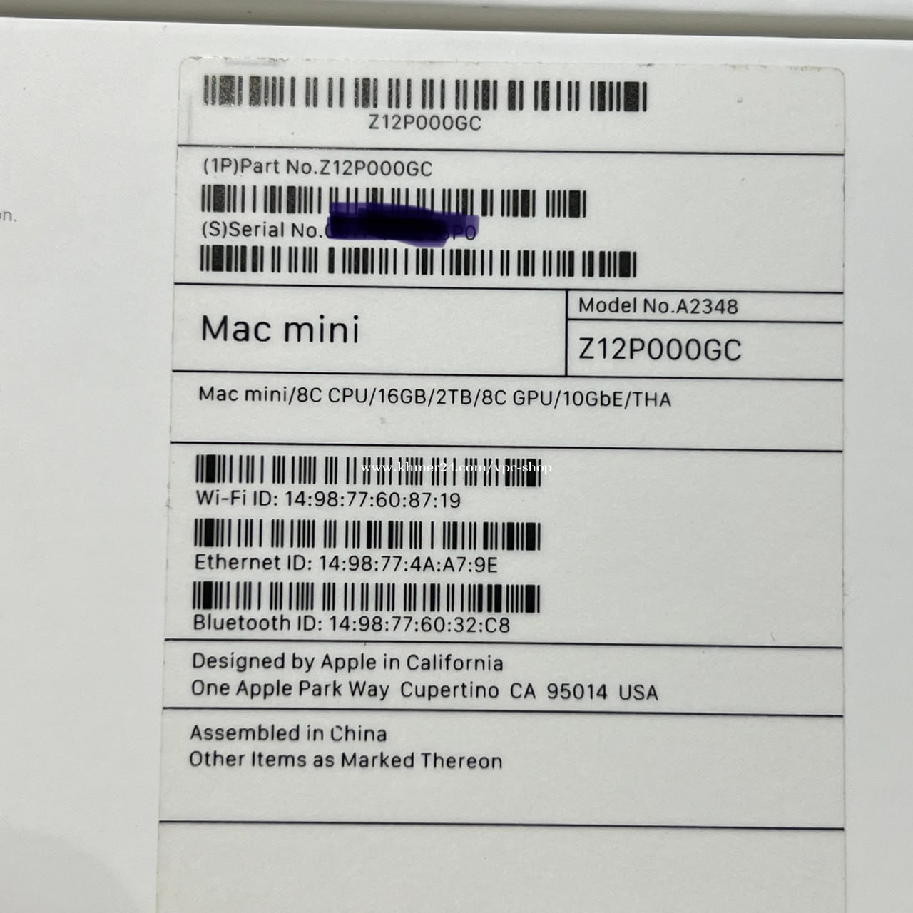 M1 Mac mini RAM16GB SSD256GB