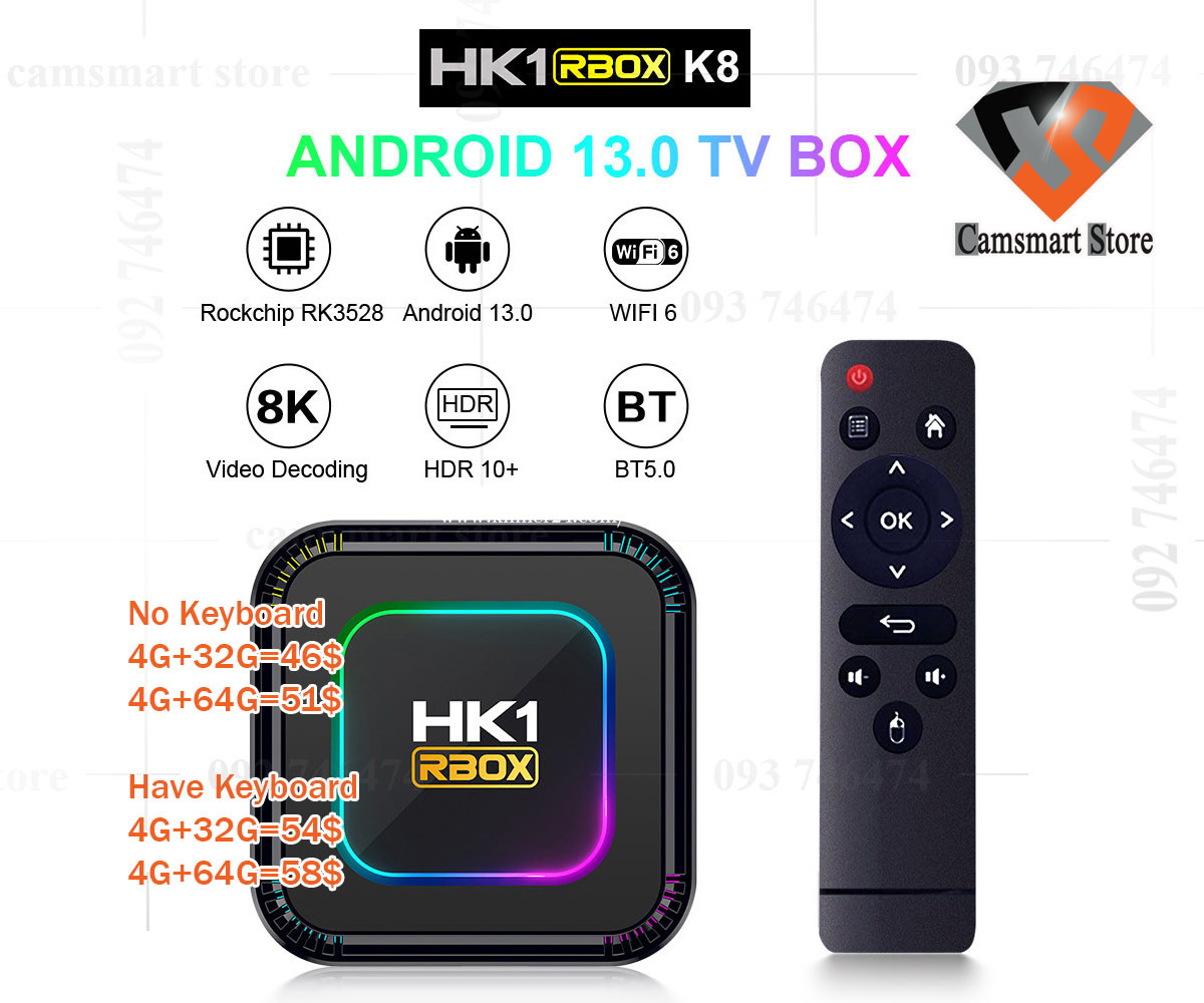 H96 MAX For Led Lcd Android TV 13.0 Version Tv Box 4+64GB 