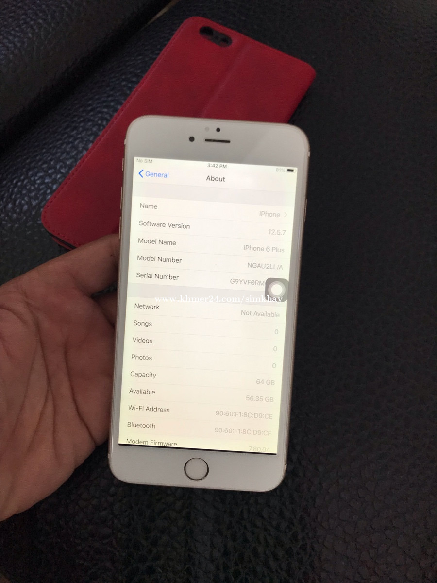 Iphone6plus 64G price $49.00 in Chaom Chau 2, Por Senchey, Phnom