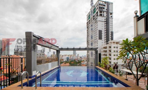 1 Bedroom apartment with Swimming Pool and gym for rent in Toul Kork Area.