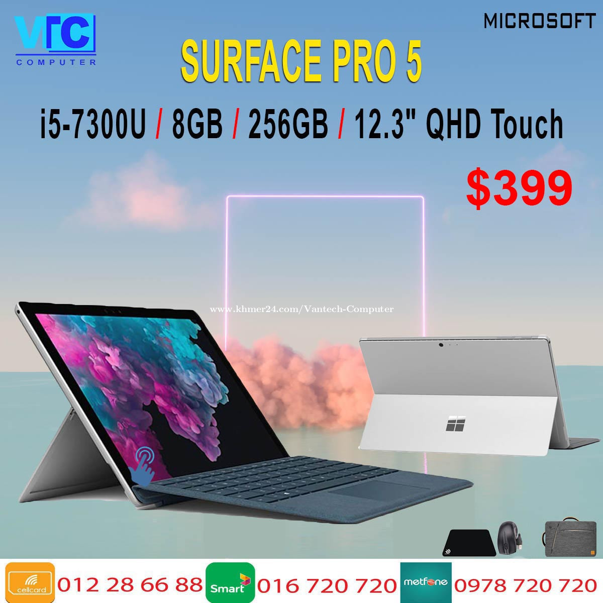 Microsoft Surface Pro 6 Price $429.00 in Mittakpheap, Cambodia