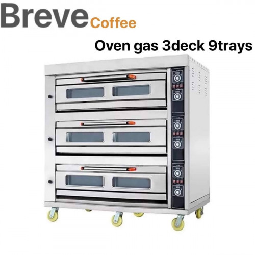 3 deck gas oven