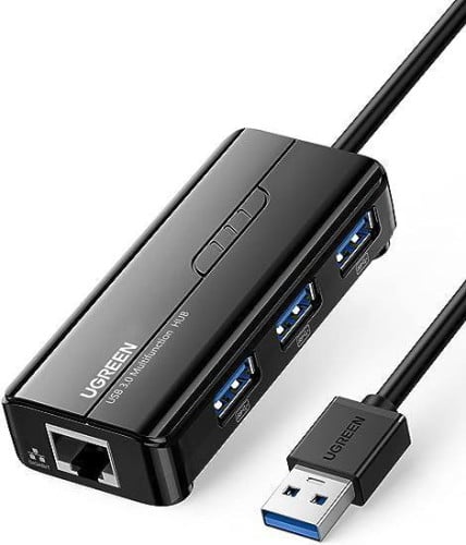 UGREEN USB 3.0 Hub with Gigabit Ethernet Adapter 20265