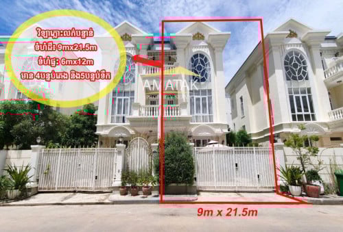 វីឡាភ្លោះលក់បន្ទាន់នៅបុរីមេគង្គរ៉ូយ៉ាល់