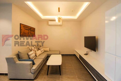 2 Bedrooms apartment with gym available for rent in Doun Penh Area (near Independent Monument)