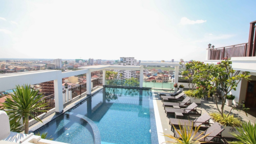 Western Style apartment 1 bedrooms with Pools and Gym for rent Tonle Bassak area
