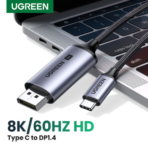 UGREEN 25158 Type-C to 8K DP Cable 32.4Gbps 2M