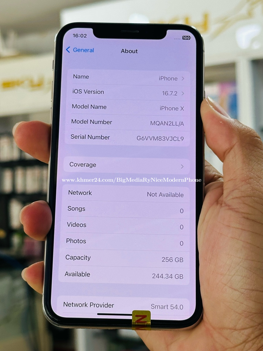 iphone x (256)G Price $240.00 in Sangkat Buon, Cambodia - Ry Nice