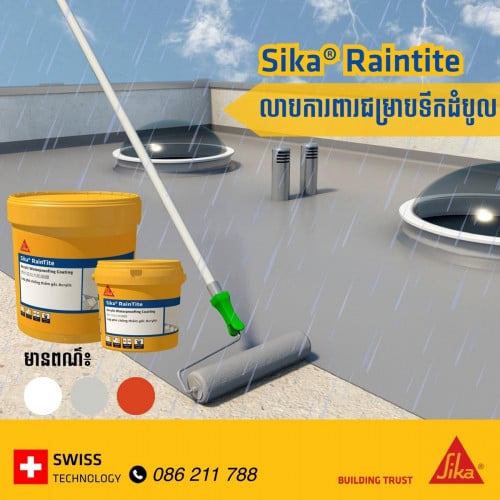 Sika Raintite ថ្នាំលាបការពារជម្រាបទឹក / ស៊ីកា - Sika / Waterproofing