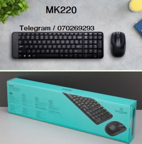 Logitech MK220 Original Mouse + Keyboard Wireless