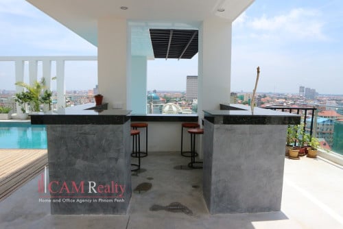 2 bedrooms apartment for rent near Central Market, Khan Daun Penh, Phnom Penh