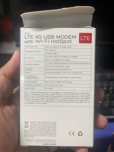 Modem 4G ងាយភ្ជាប់ប្រើស៊ីម