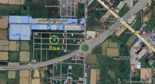 ដីលក់ផ្លូវក្រវាត់ក្រុងជិតព្រលានយន្តហោះថ្មី 24000$