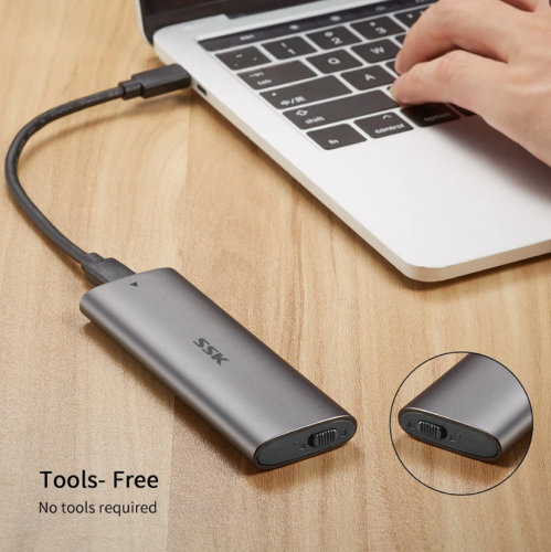 M.2 NVME/SATA SSD Enclosure ( M.2 Box for M.2 PCIe and sata) New